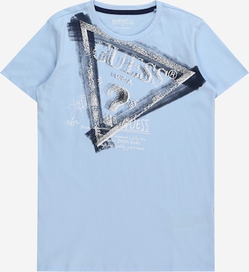 GUESS - Camiseta en azul: frente