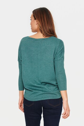 SAINT TROPEZ Sweater 'Mila' in Green