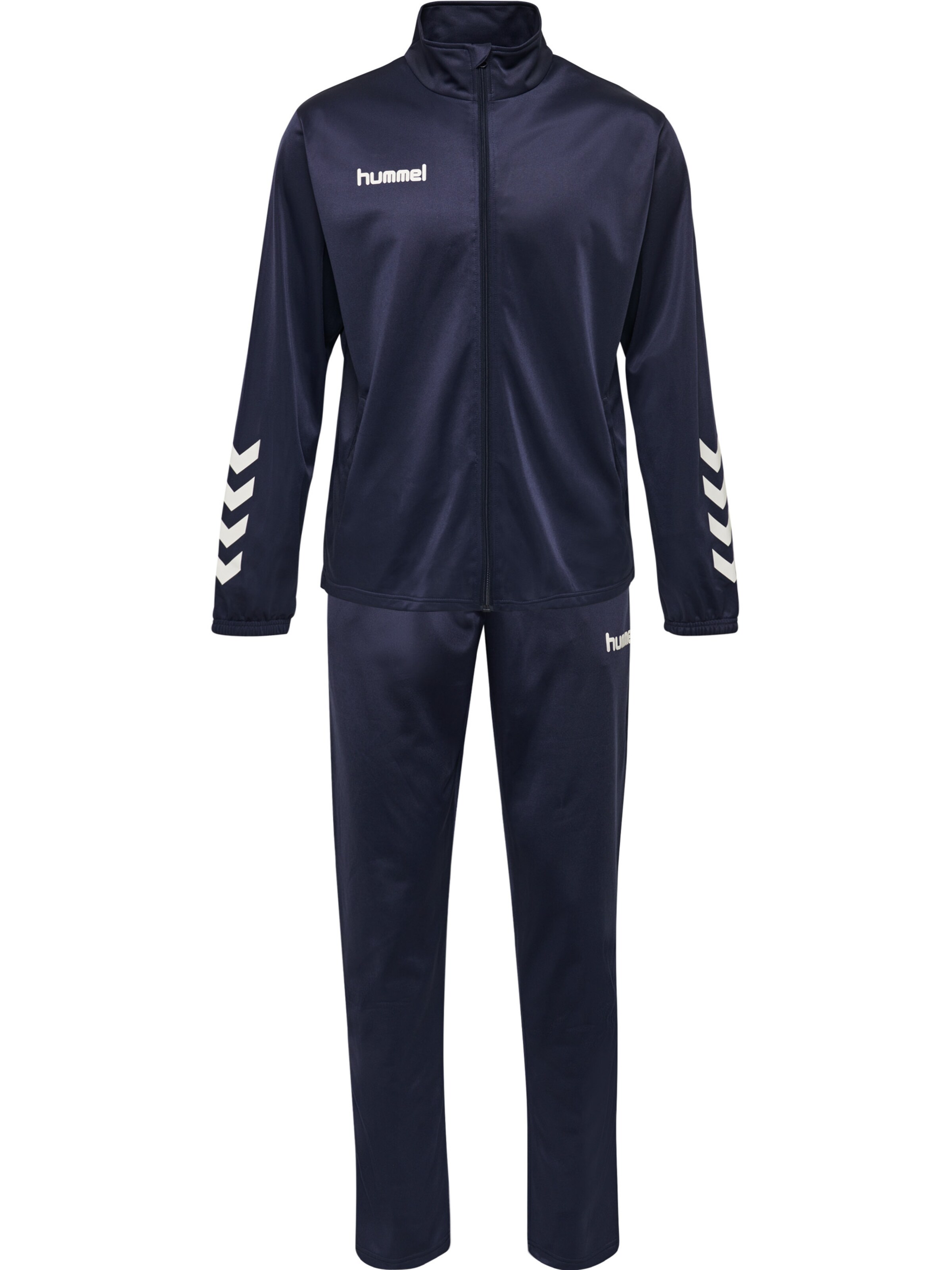 Hummel Trainingspak in Blauw: voorkant