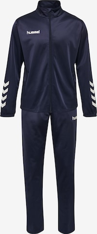 Hummel Trainingspak in Blauw: voorkant