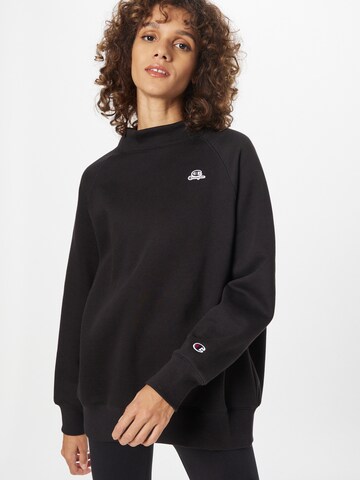 Bluză de molton de la Champion Authentic Athletic Apparel pe negru: față