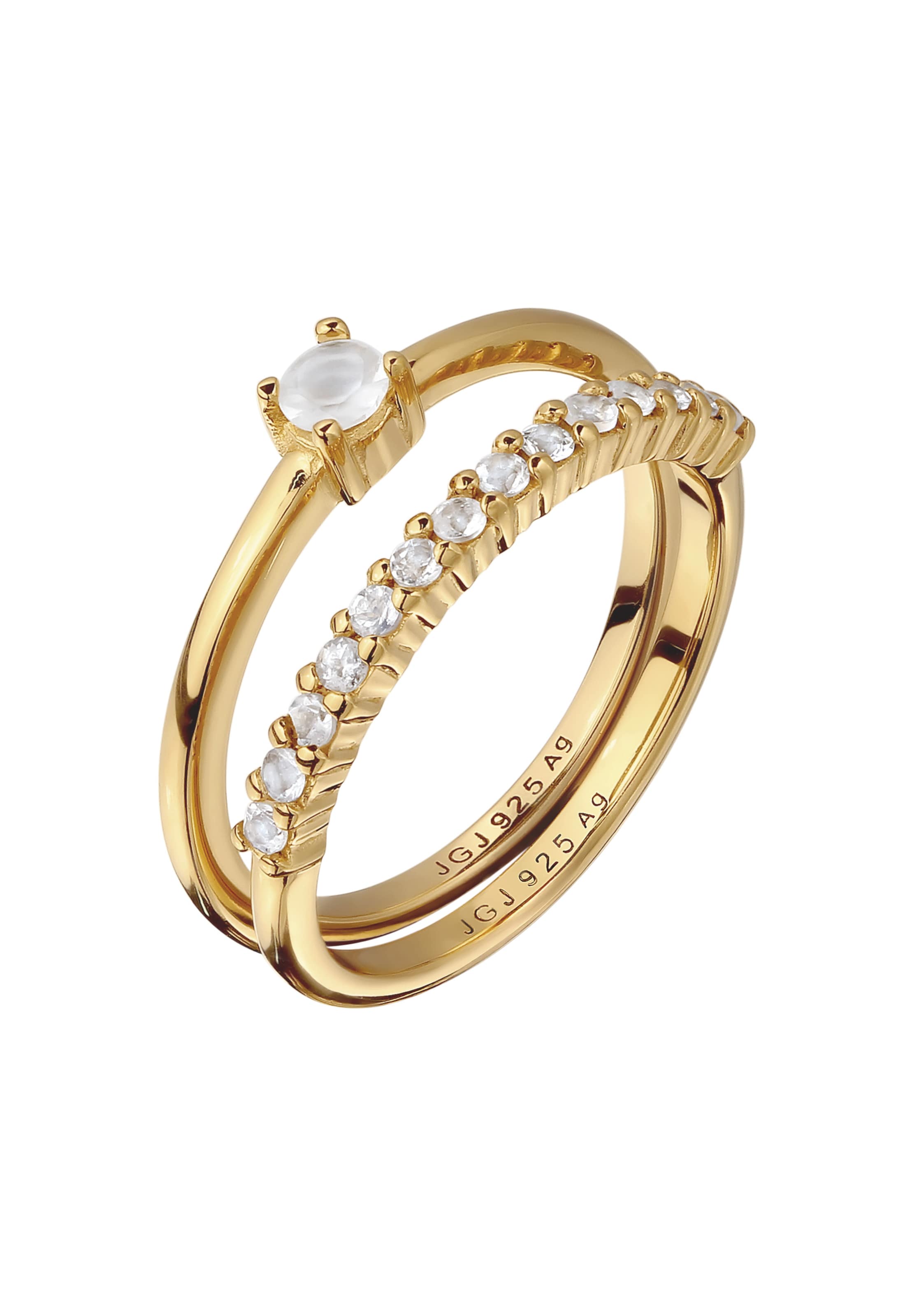 ELLI PREMIUM Ring in Gold: Vorderseite