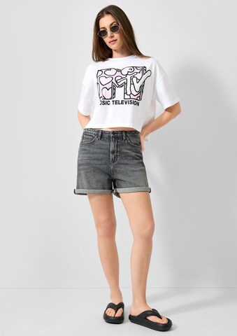 QS T-Shirt in Weiß