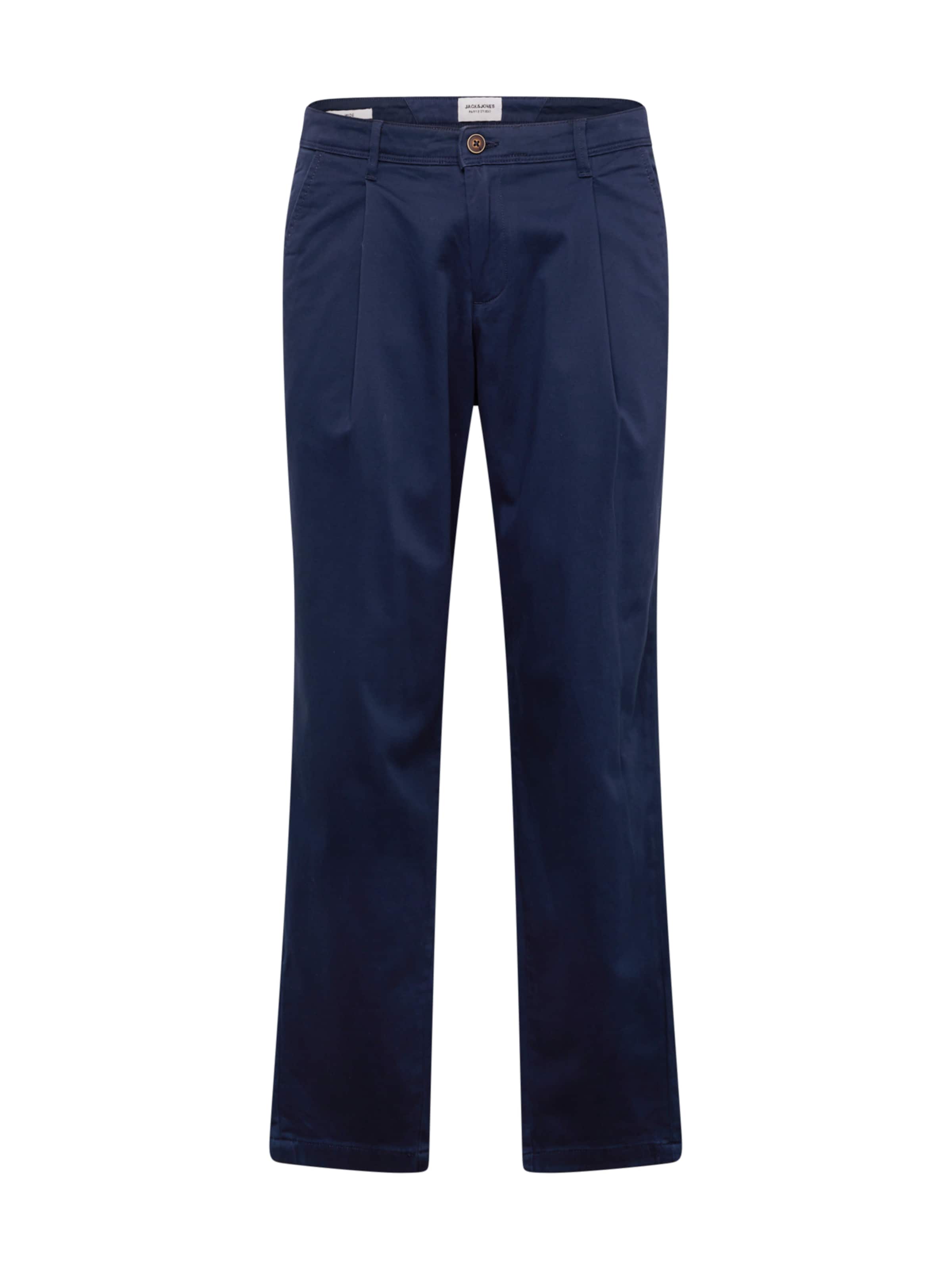 zils JACK & JONES Standarta Klasiskas bikses 'BILL BOWIE': no priekšpuses