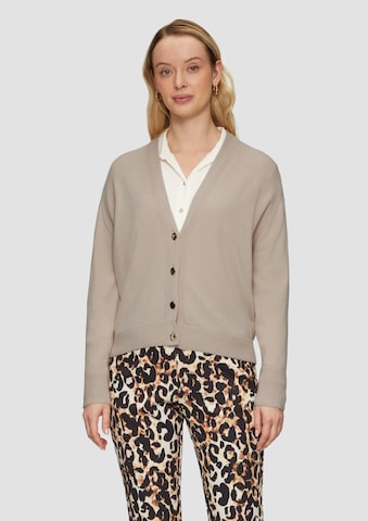 s.Oliver BLACK LABEL Gebreid vest in Beige: voorkant