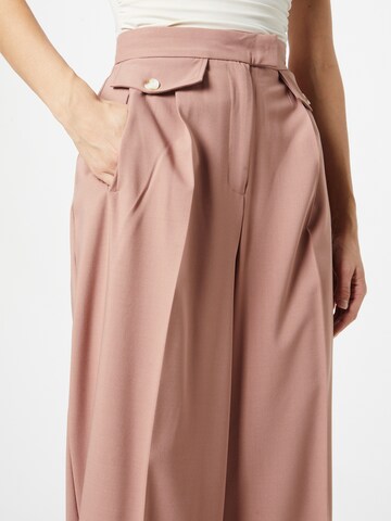 TOPSHOP Обычный Плиссированные брюки в Ярко-розовый