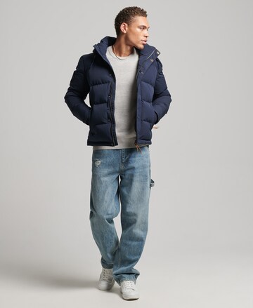 Superdry Winter Jacket 'Everest' in Blue