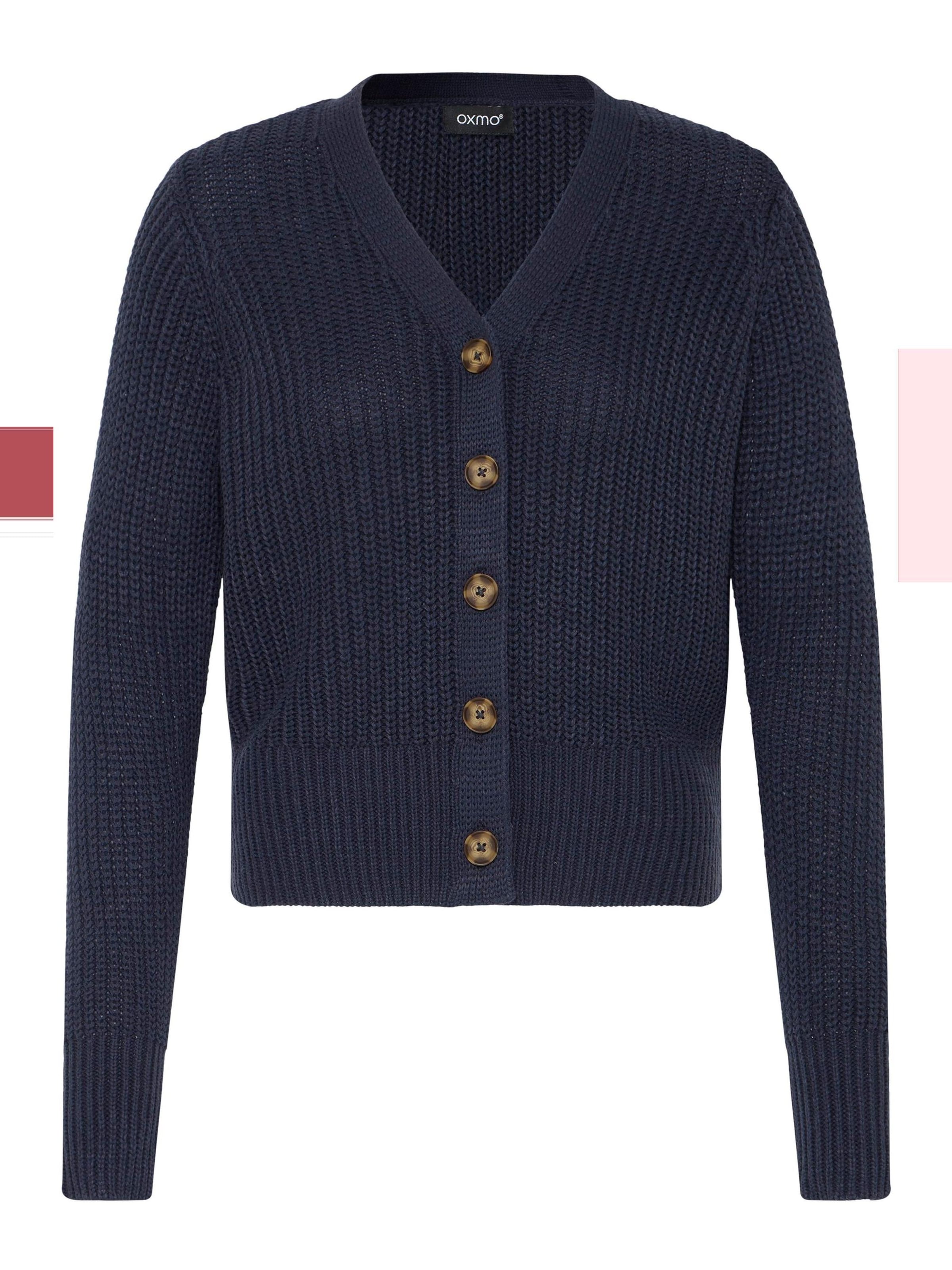 Oxmo Knit cardigan ' OXFKANNA ' in Black: front