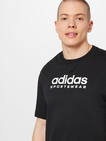 ADIDAS SPORTSWEARTehnička sportska majica 'All Szn Graphic' - crna boja