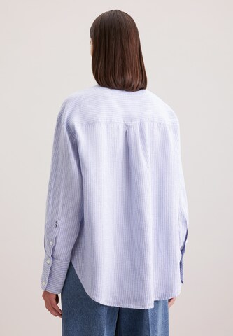 SEIDENSTICKER Blouse 'Schwarze Rose' in Blauw