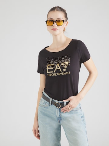 EA7 Emporio Armani Koszulka w kolorze czarny: przód