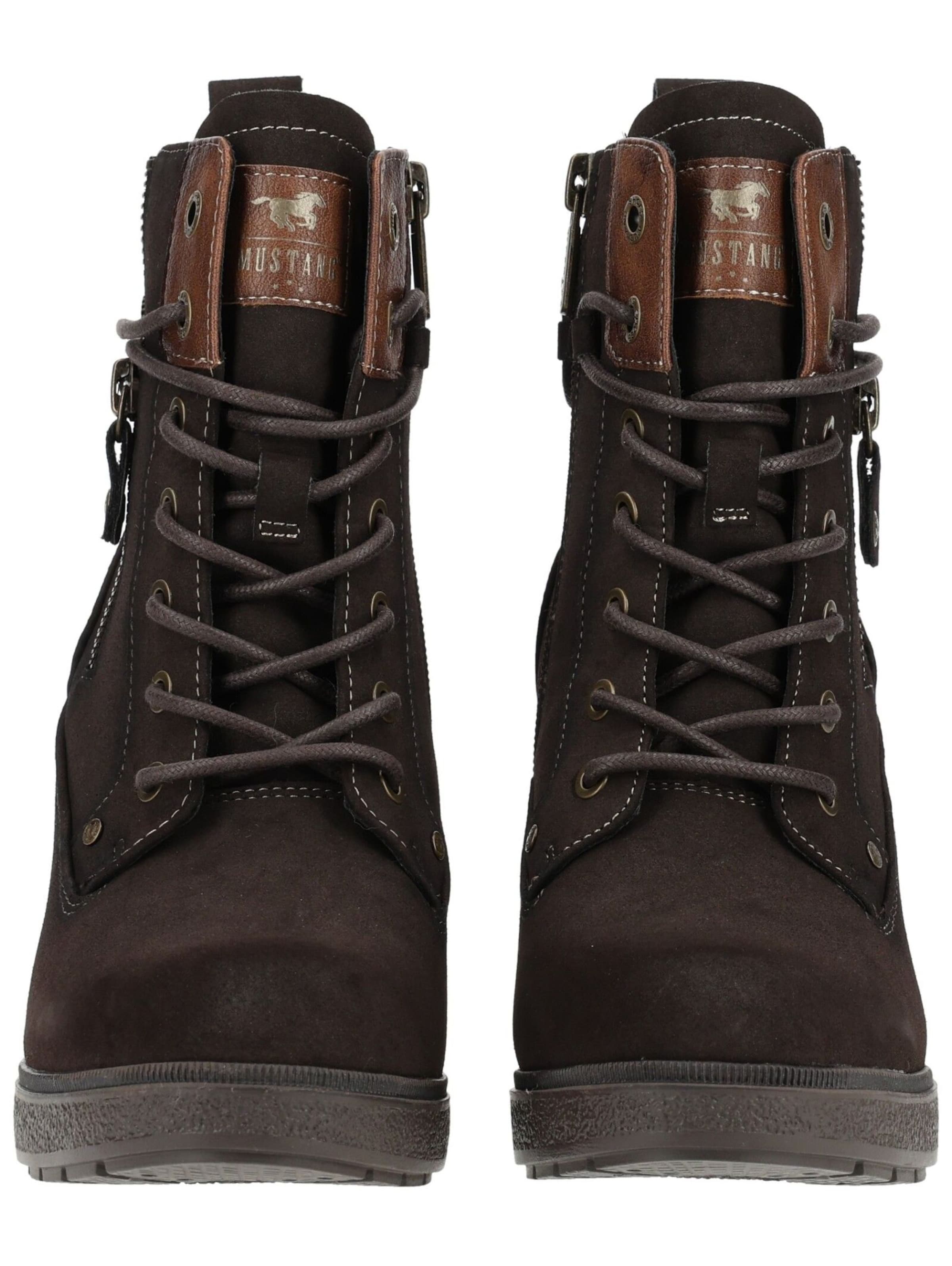 Bottines à lacets MUSTANG en marron