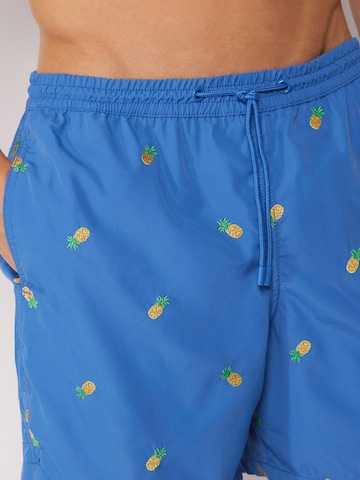 CALZEDONIA Regular Badeshorts in Blau