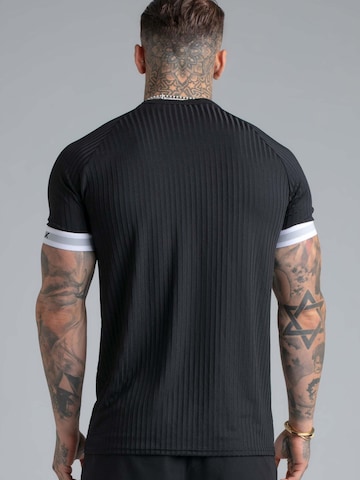 Maglietta 'Tech' di SikSilk in nero