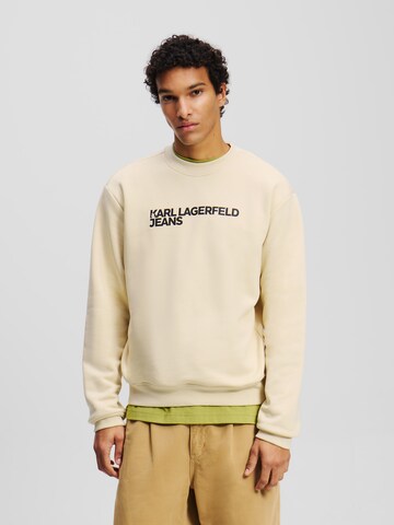 KARL LAGERFELD JEANS Свитшот в Бежевый: спереди