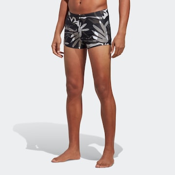 ADIDAS SPORTSWEAR Athletic Swim Trunks in Black: front