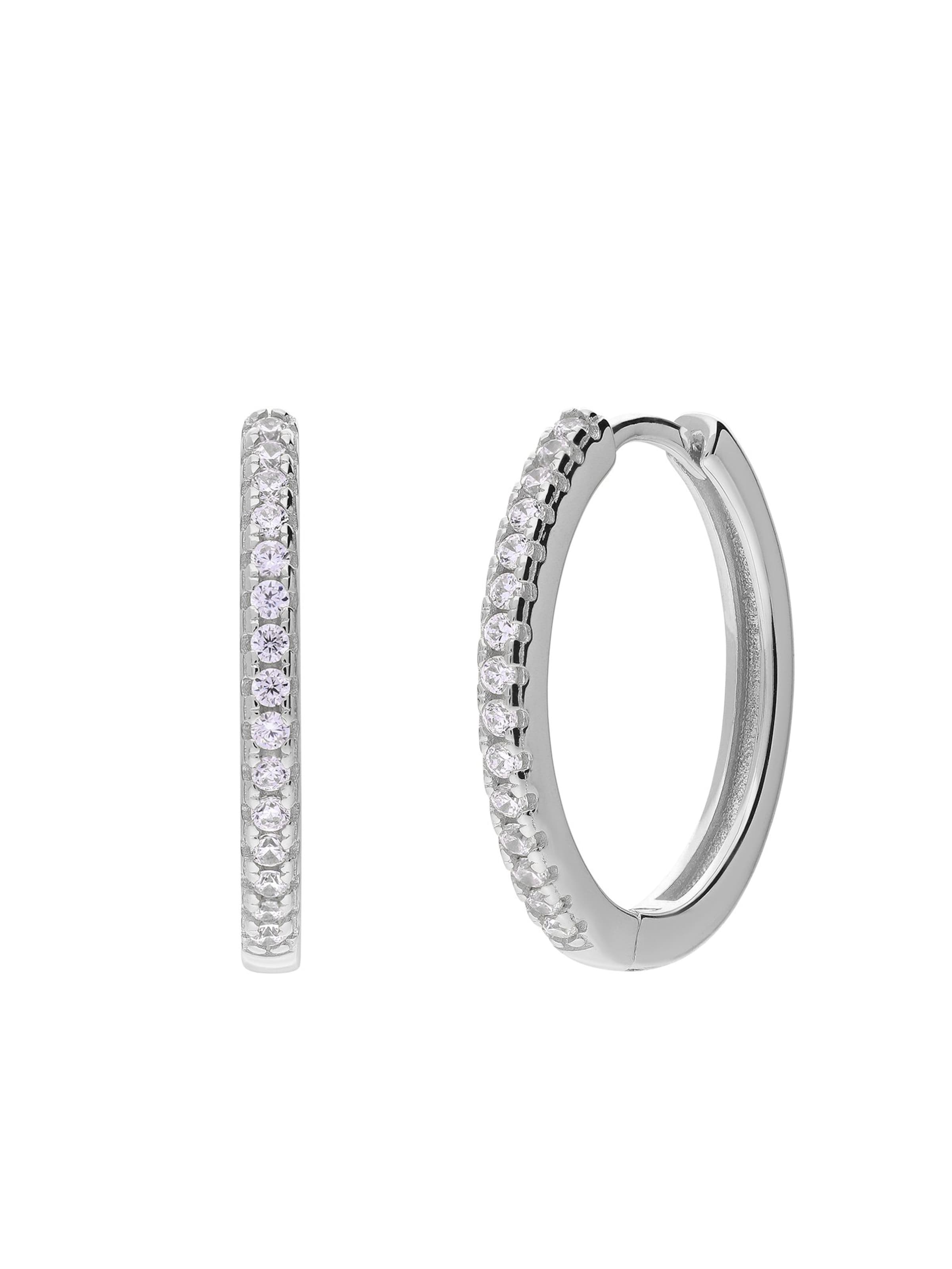 Lucardi Oorbellen in Zilver: voorkant