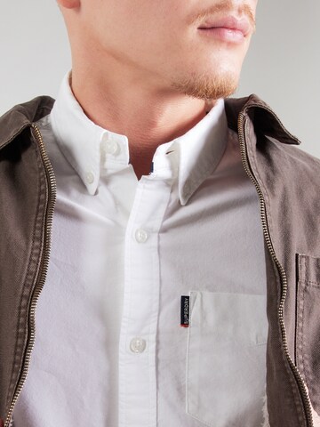 Superdry Regular fit Overhemd 'Essentials' in Wit