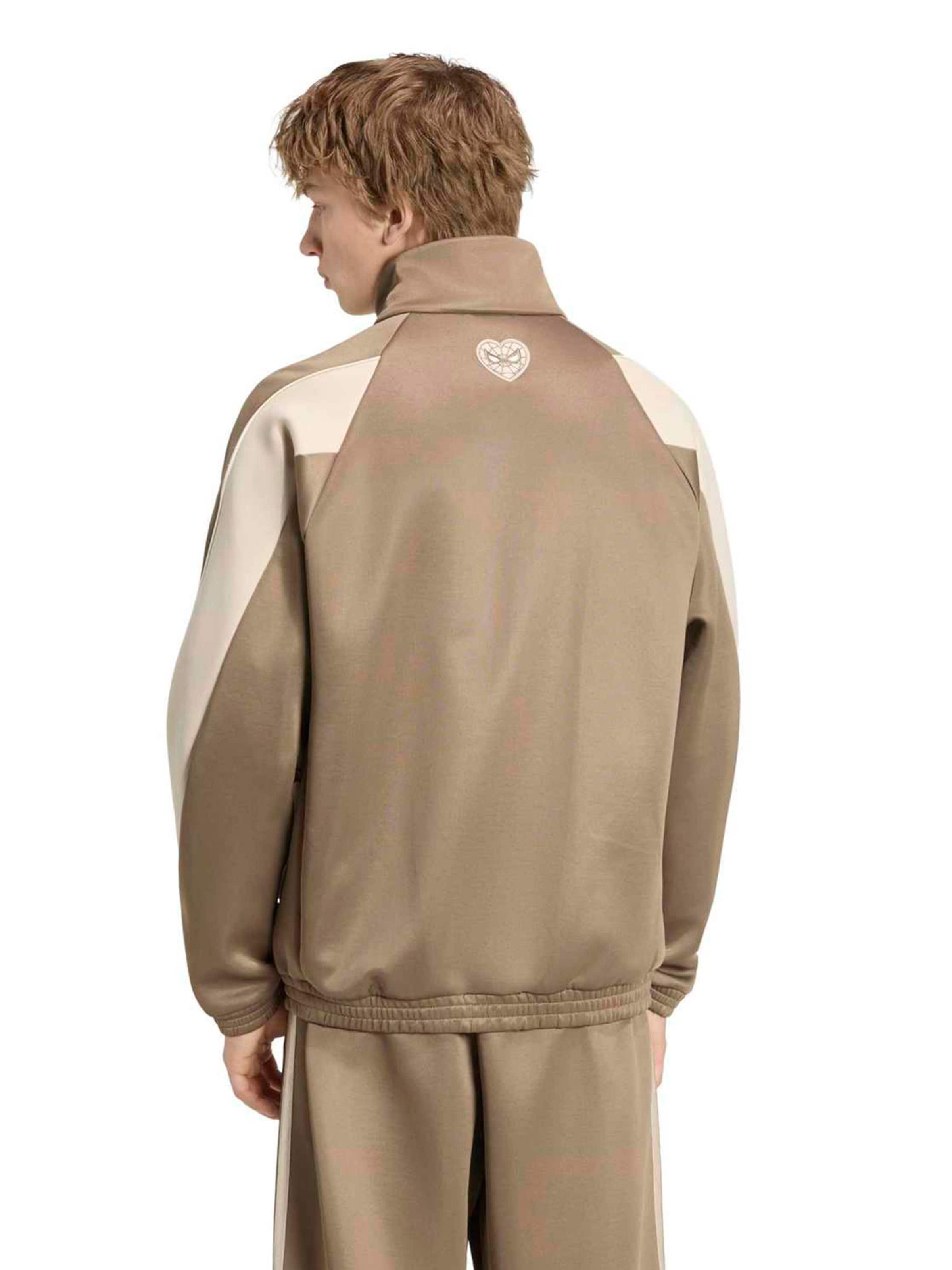 ADIDAS SPORTSWEAR - Sudadera con cremallera deportiva 'Adidas x MARVEL SPIDER-MAN' en beige