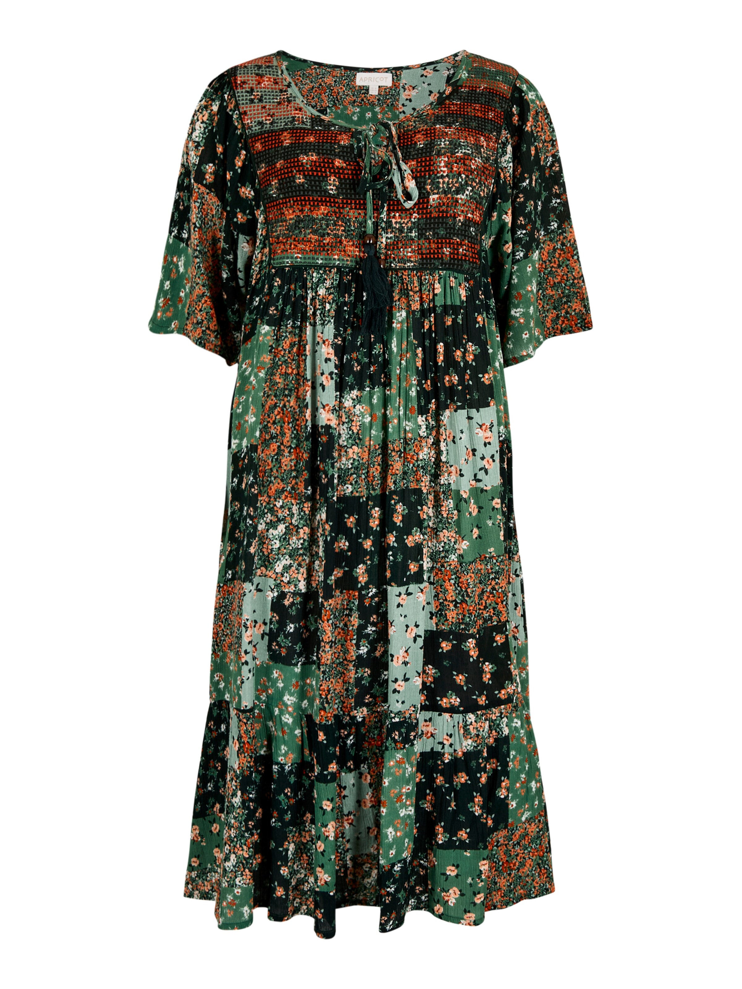 Apricot Robe ' ' en vert, Vue avec produit