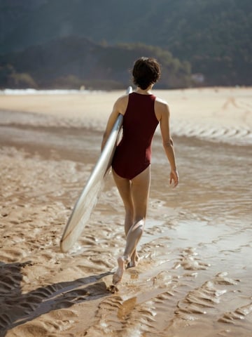 Maillot de bain sport 'Yemaya' WALLIEN en rouge