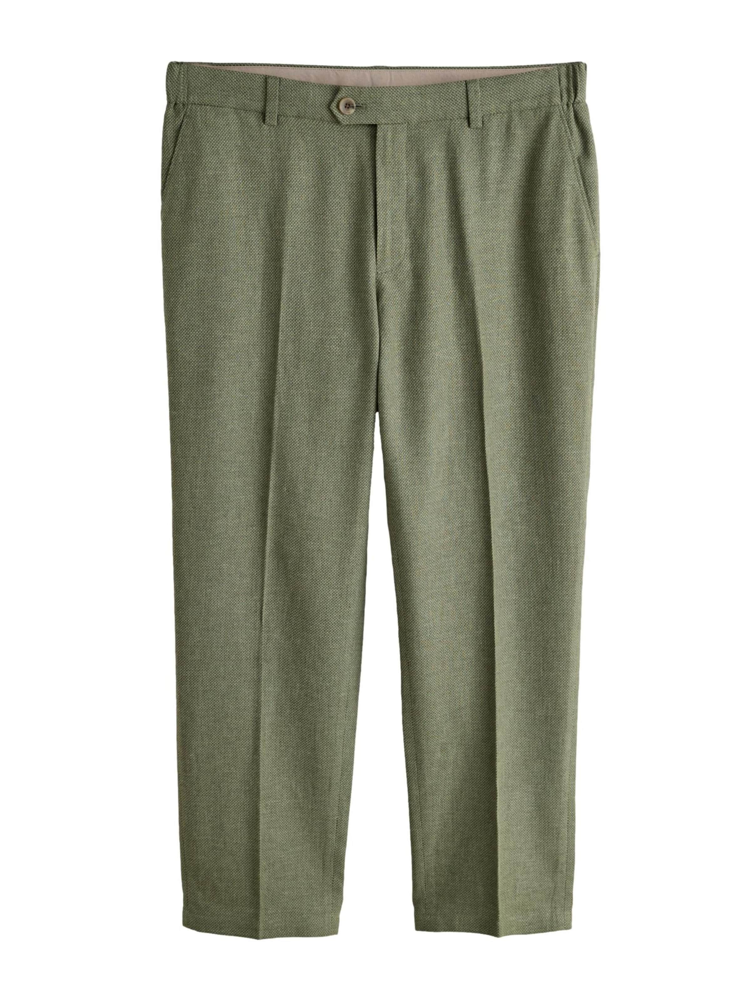 Effilé Pantalon à plis Next en vert : devant