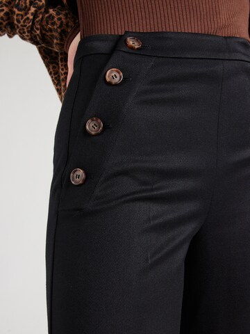 Wide leg Pantaloni con piega frontale di & Other Stories in nero