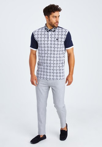 Leif Nelson Poloshirt 'LN-55805' in Blau