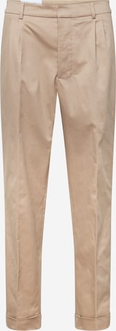 Regular Pantalon chino 'Studio' Studio Seidensticker en marron : devant