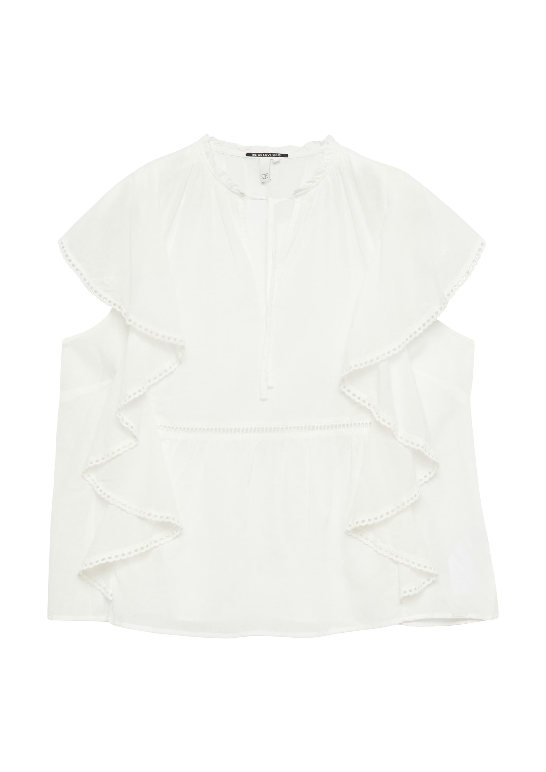 QS Blouse in XXL in de kleur Ecru, Productweergave