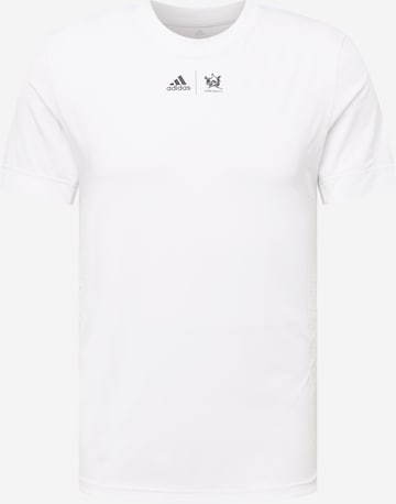 balta ADIDAS PERFORMANCE Sportiniai marškinėliai 'New York': priekis
