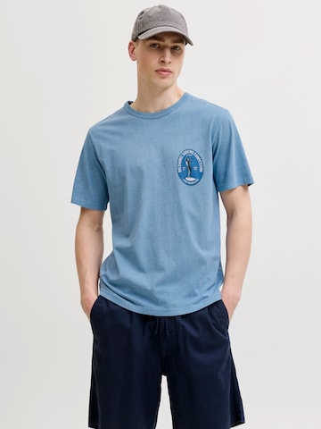 Tricou 'JPRBLUMAXWELL' de la Jack & Jones Premium pe albastru: față