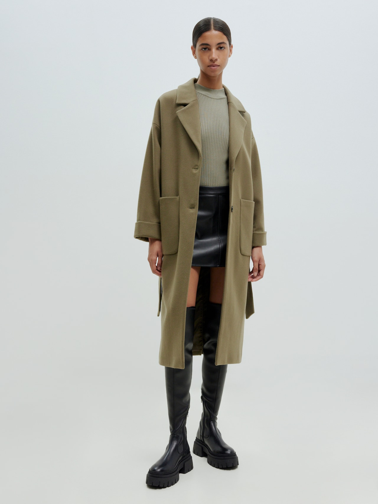 EDITED Produkte Mantel 'Santo' khaki