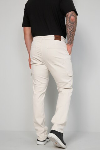 Coupe slim Pantalon cargo John F. Gee en beige