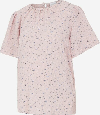 MAMALICIOUS Shirt 'KARO' in blau / hellpink, Produktansicht