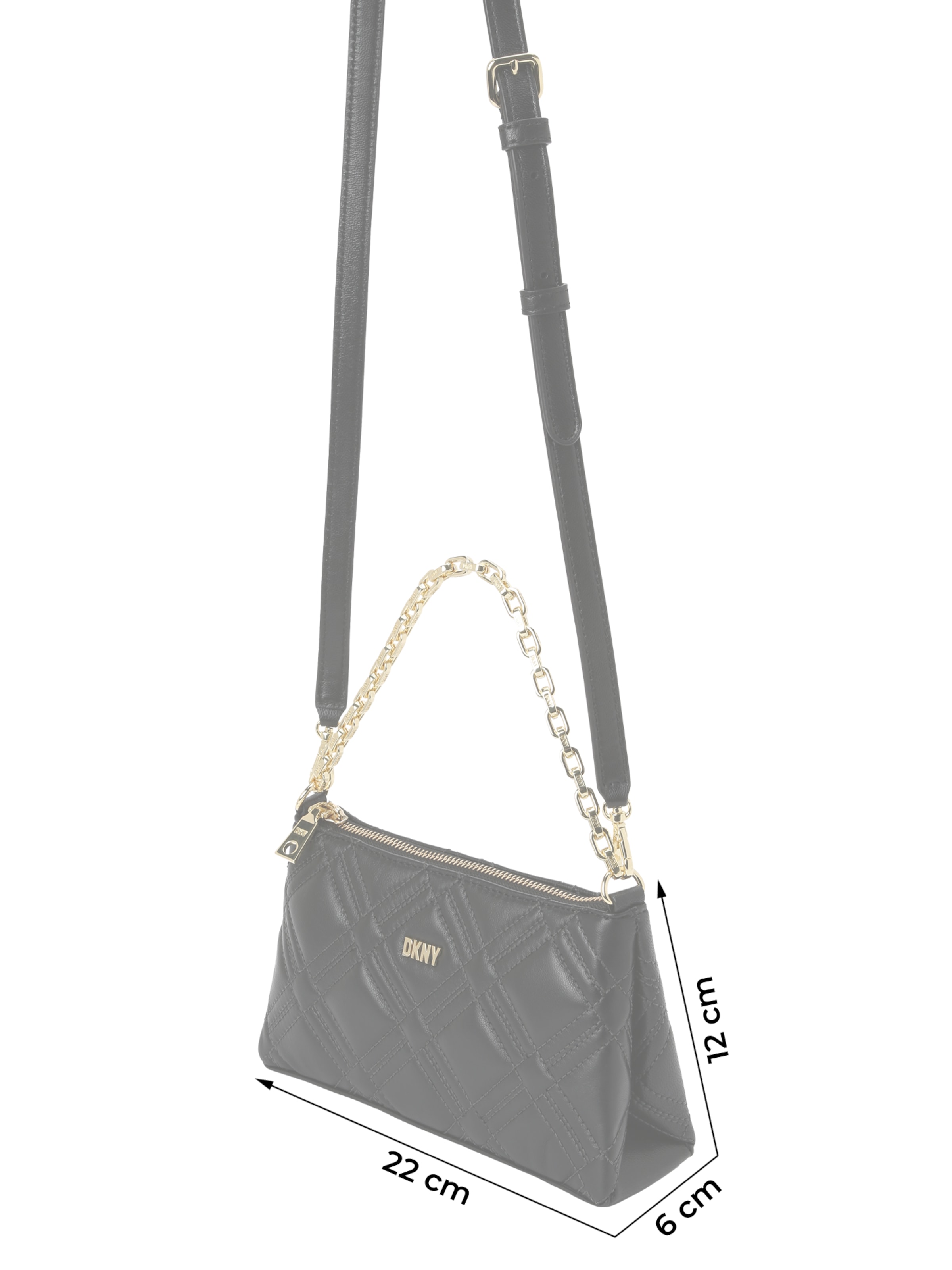 DKNY Schultertasche in Schwarz