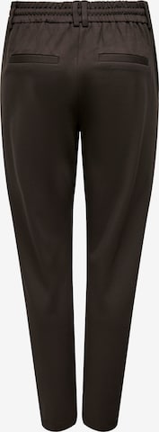 ONLY Slim fit Pleat-Front Pants 'Poptrash' in Brown