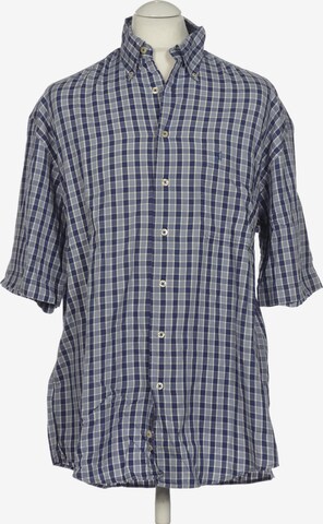 HECHTER PARIS Button Up Shirt in L in Blue: front