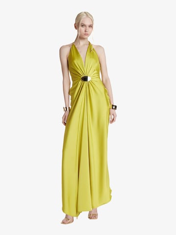 Robe de soirée SPACE SIMONA CORSELLINI en vert : devant