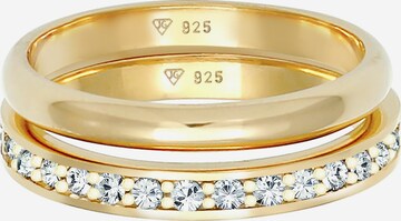 ELLI Ring Bandring, Kristall Ring in Gold