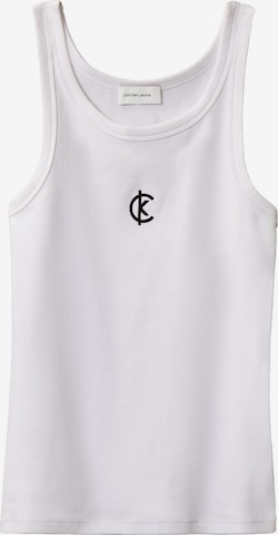Calvin Klein Jeans Top in White: front