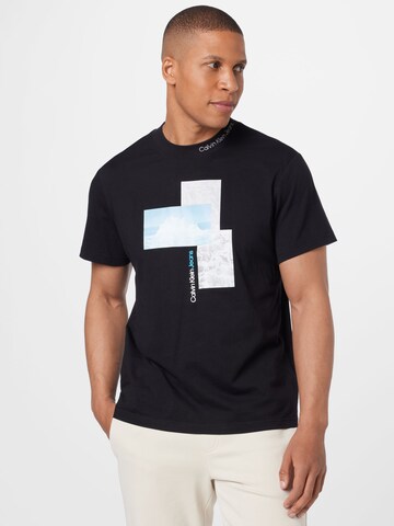 T-Shirt Calvin Klein Jeans en noir : devant