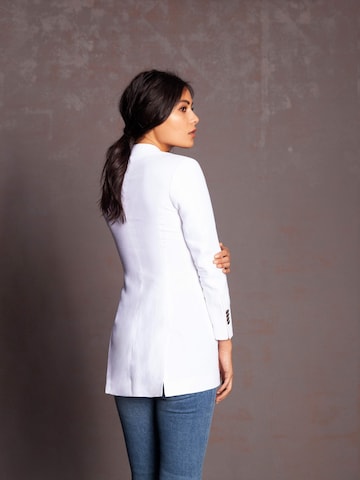 Vulto Blazer 'White Linen Jacket' in White