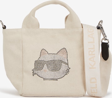 Karl Lagerfeld Shopper táska - bézs: elől