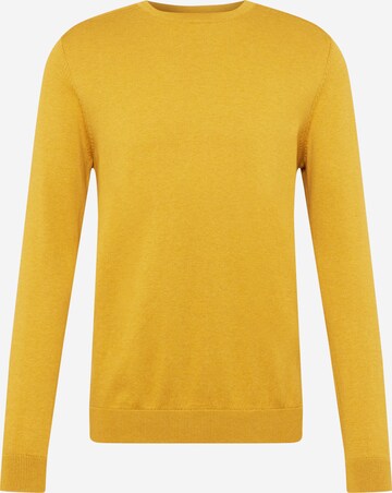 Coupe regular Pull-over 'Berg' SELECTED HOMME en jaune : devant