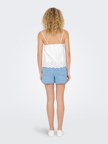 ONLY - Top 'ONLLOU' en blanco