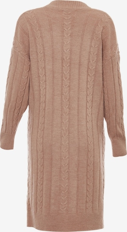 aleva Knitted Coat in Pink