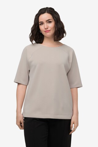 Ulla Popken Sweatshirt in Beige: voorkant