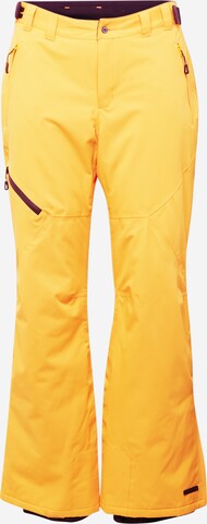 Regular Pantalon de sport ICEPEAK en jaune : devant