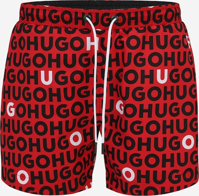 HUGO Szorty kąpielowe 'TORTUGA' w kolorze czerwony / krwistoczerwony / czarnym, Podgląd produktu